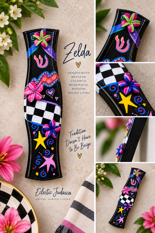 Zelda Hand-Painted Mezuzah