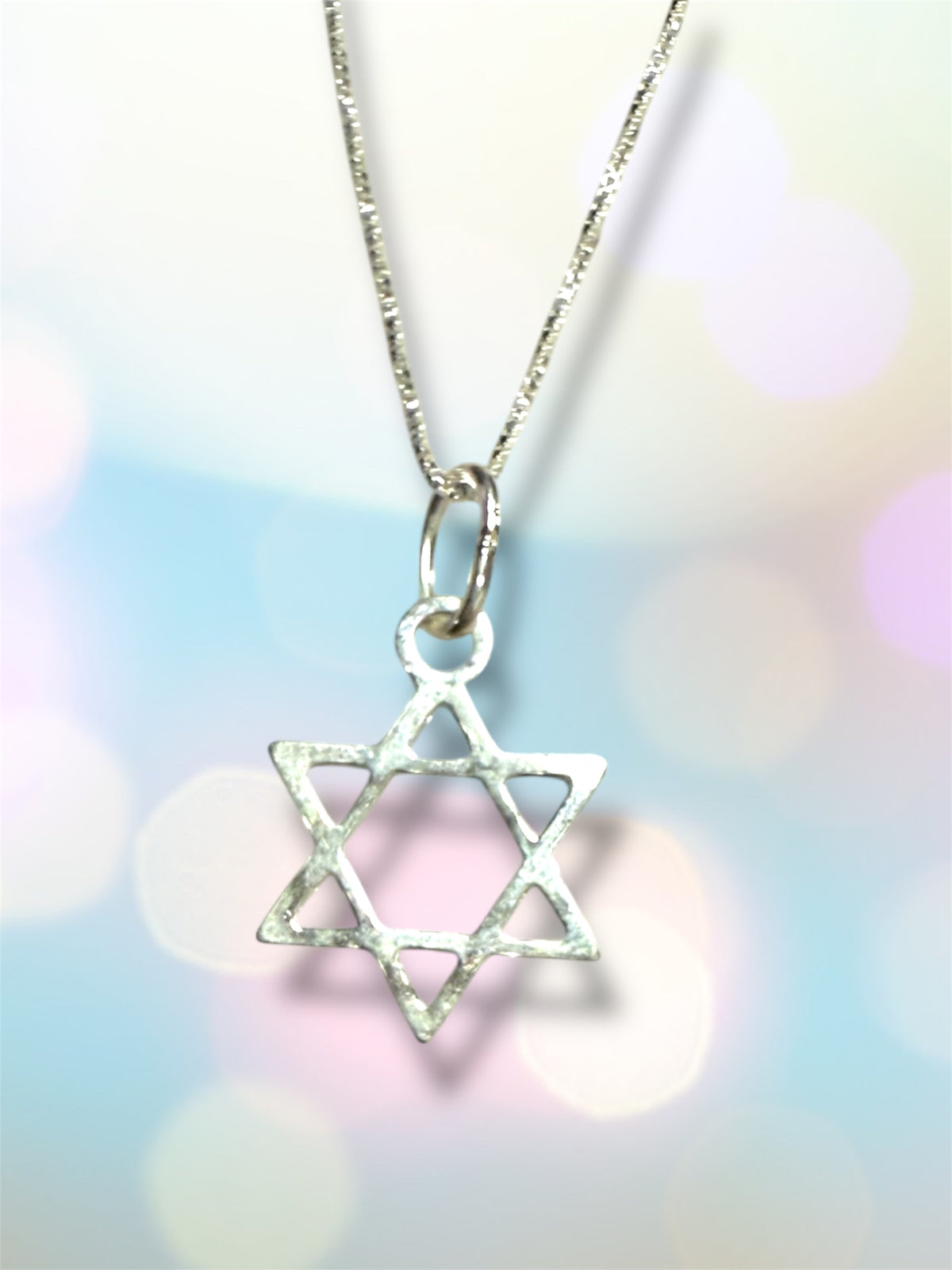 Sterling Silver Jewish Star of David necklace