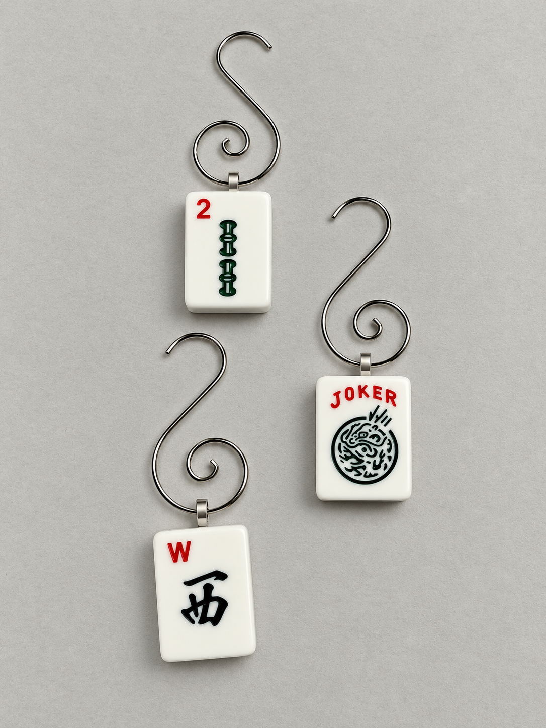 Genuine Mah Jong Tile Ornament