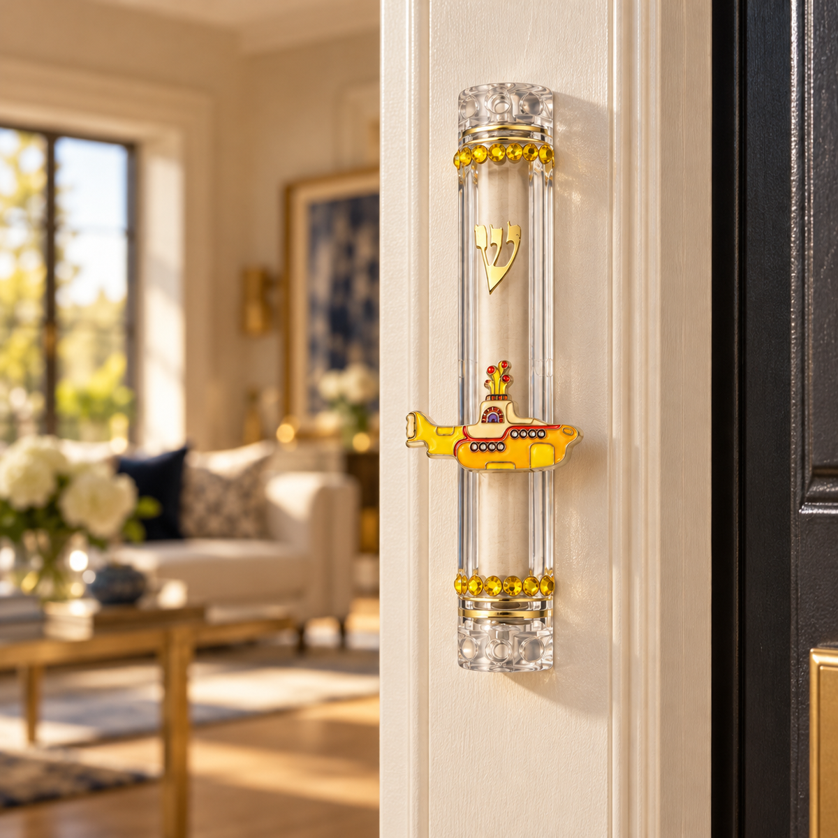 Yellow Submarine Mezuzah | All You Need Is Shalom