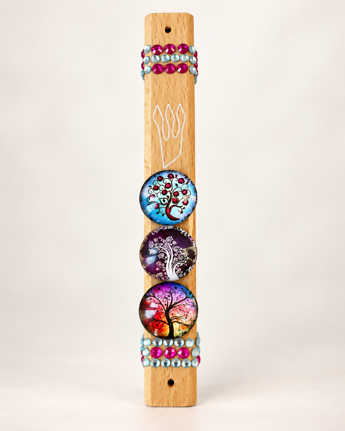 The Jeweled Grove Mezuzah Case