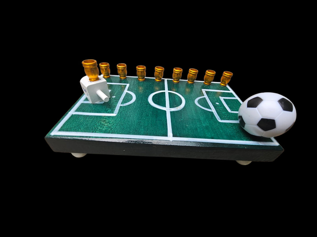 Soccer themed Menorah