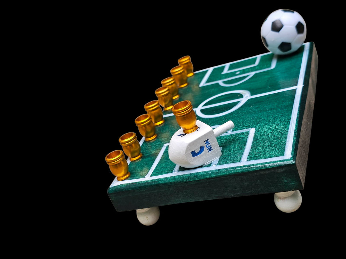 Soccer themed Menorah