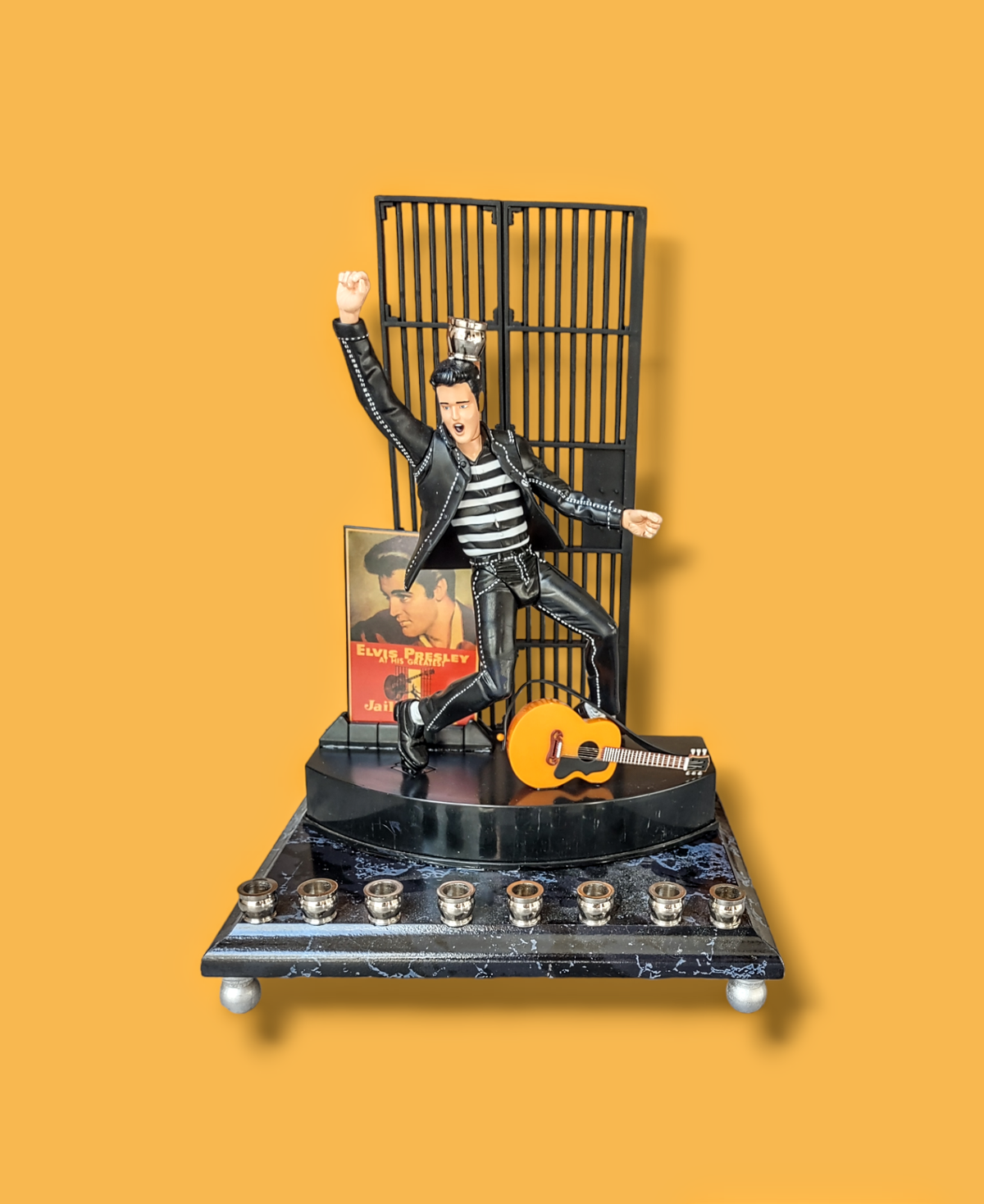 Elvis Presley "The King" Jailhouse Rock Collector Menorah