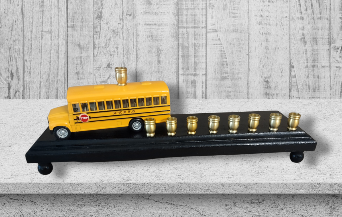 School Bus Menorah