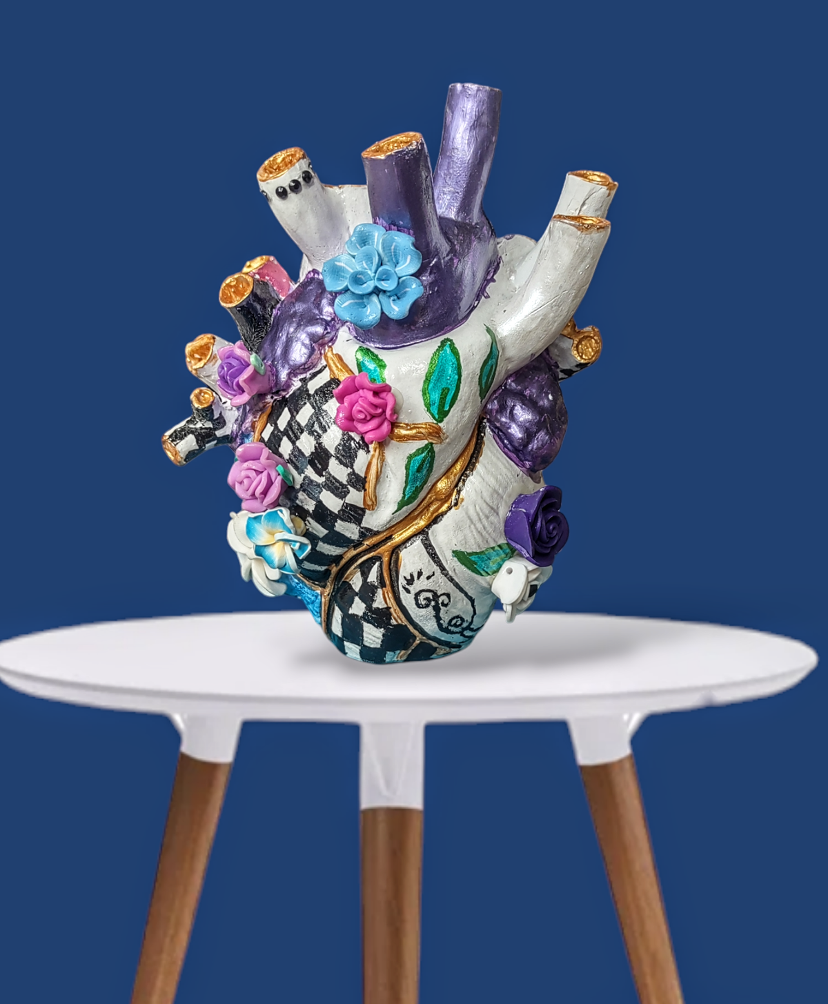 Anatomical Ceramic Heart Vase