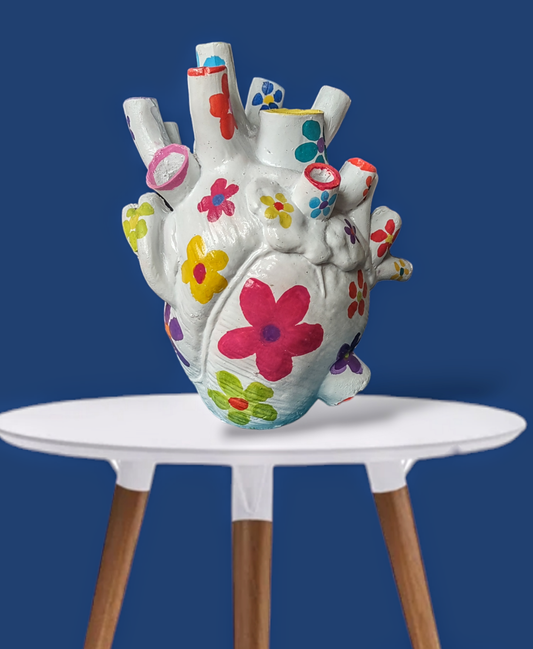 Anatomical Ceramic Heart Vase