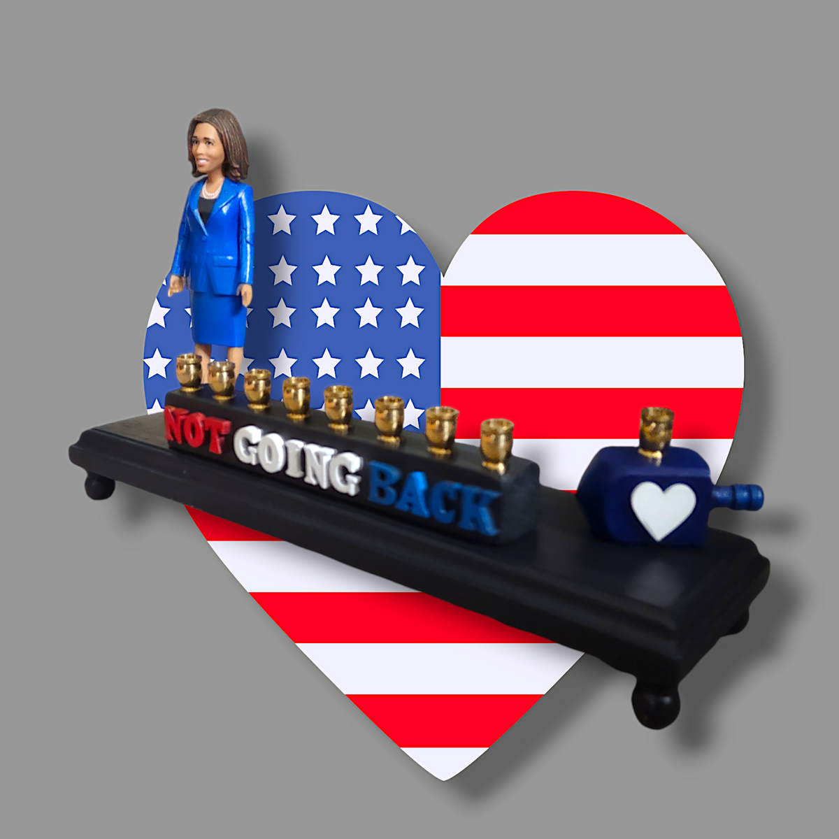 Retired 2024 Edition “Not Going Back” Menorah — Final Pieces