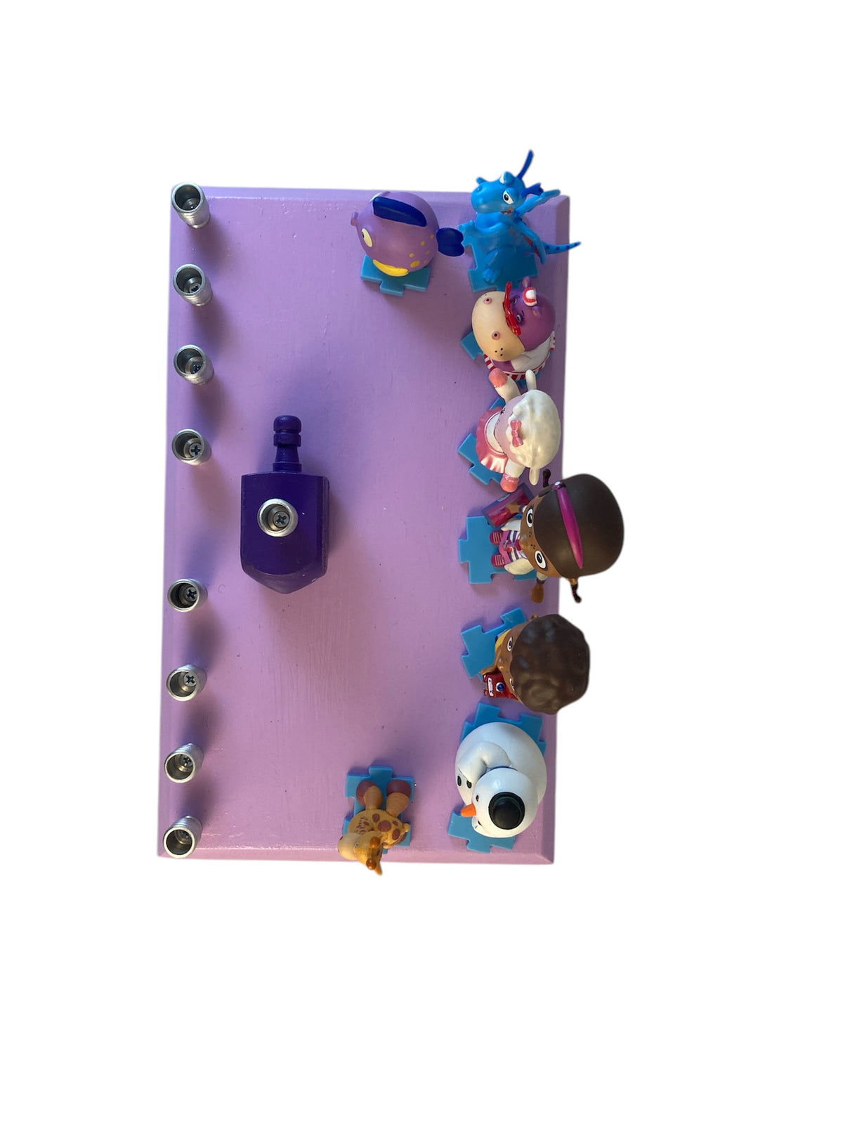 Doc McStuffins Menorah Disney Judaica Hanukkiah Repurposed Toy Hospital
