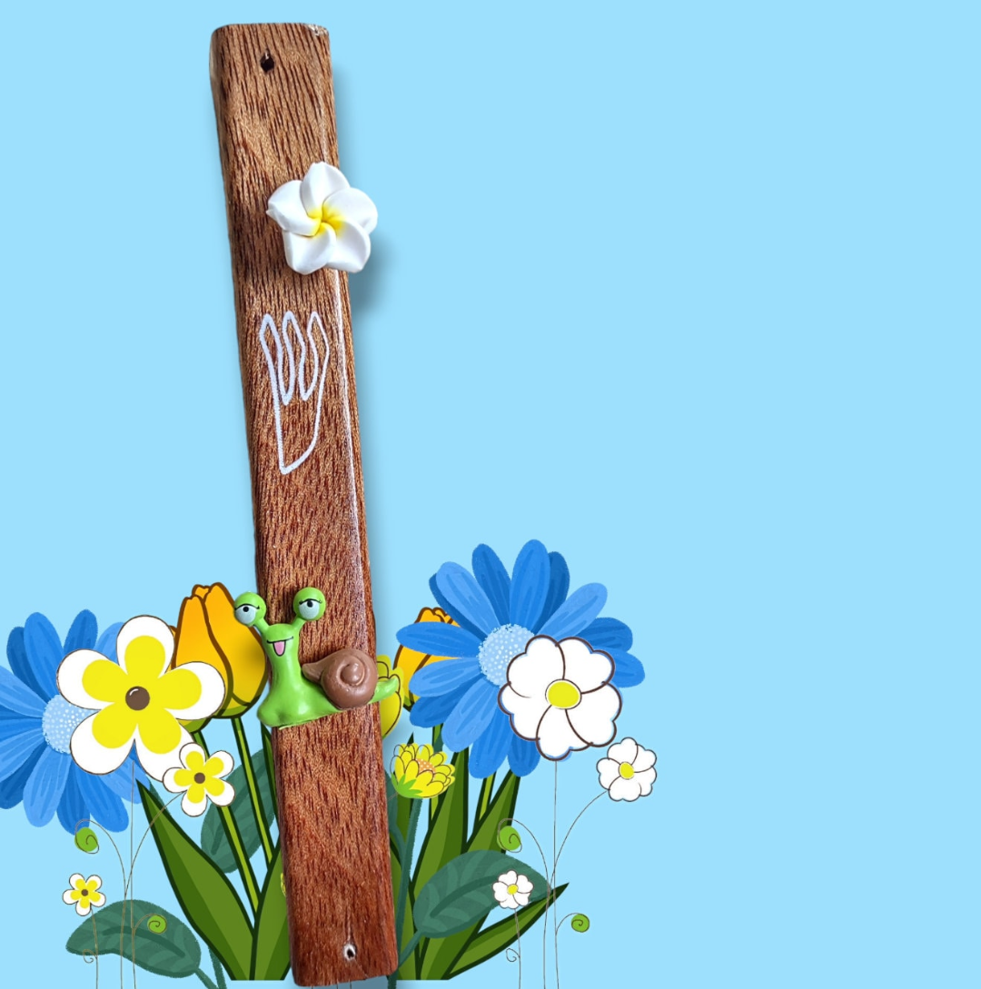 Slow & Steady Mezuzah | Garden of Shalom Collection