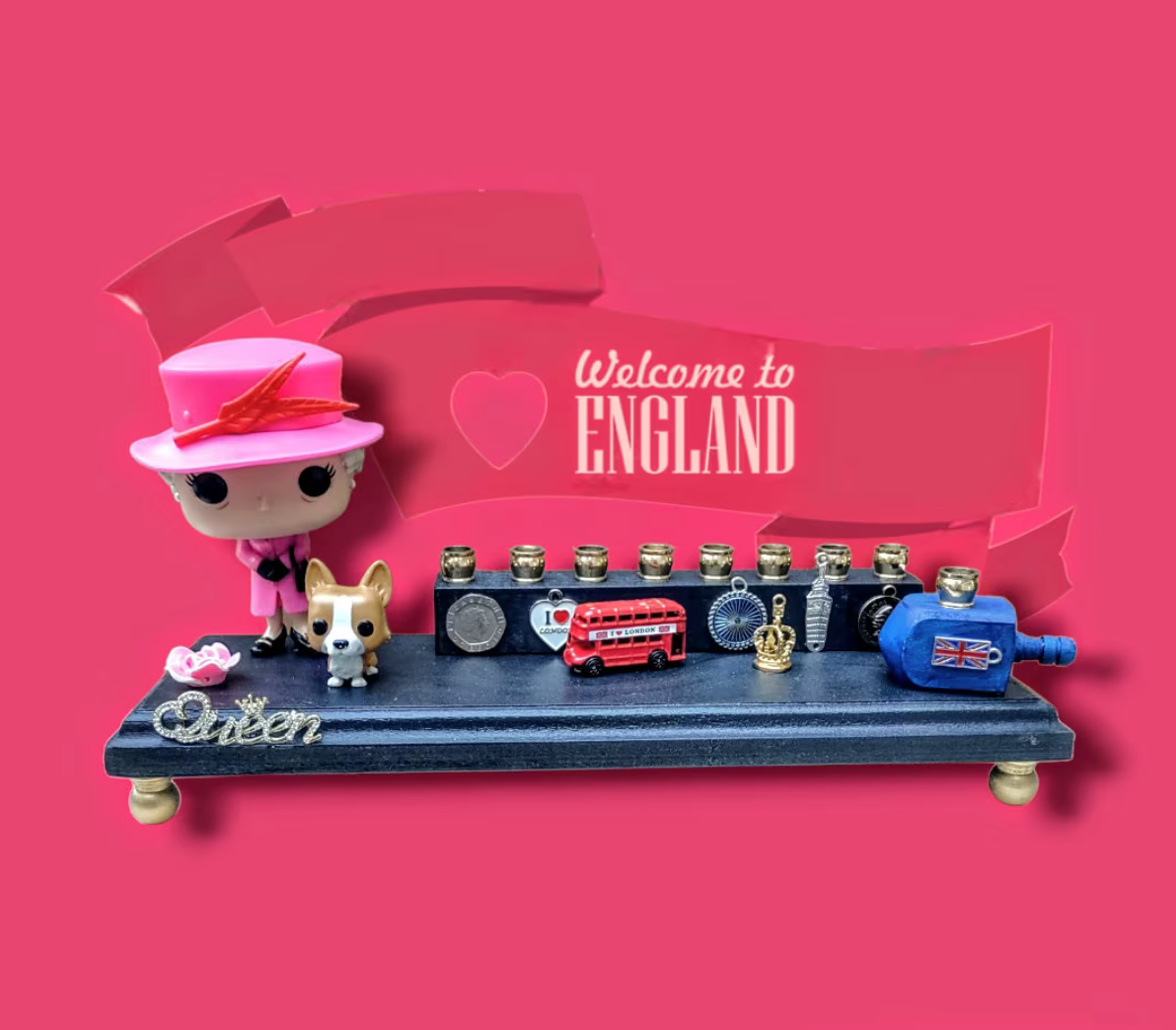 Queen of England Menorah