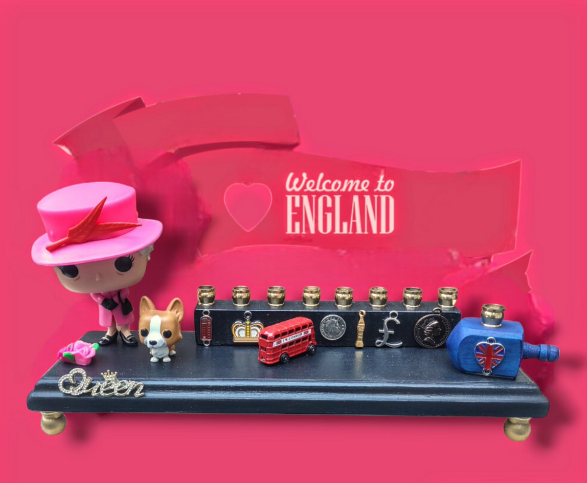 Queen of England Menorah