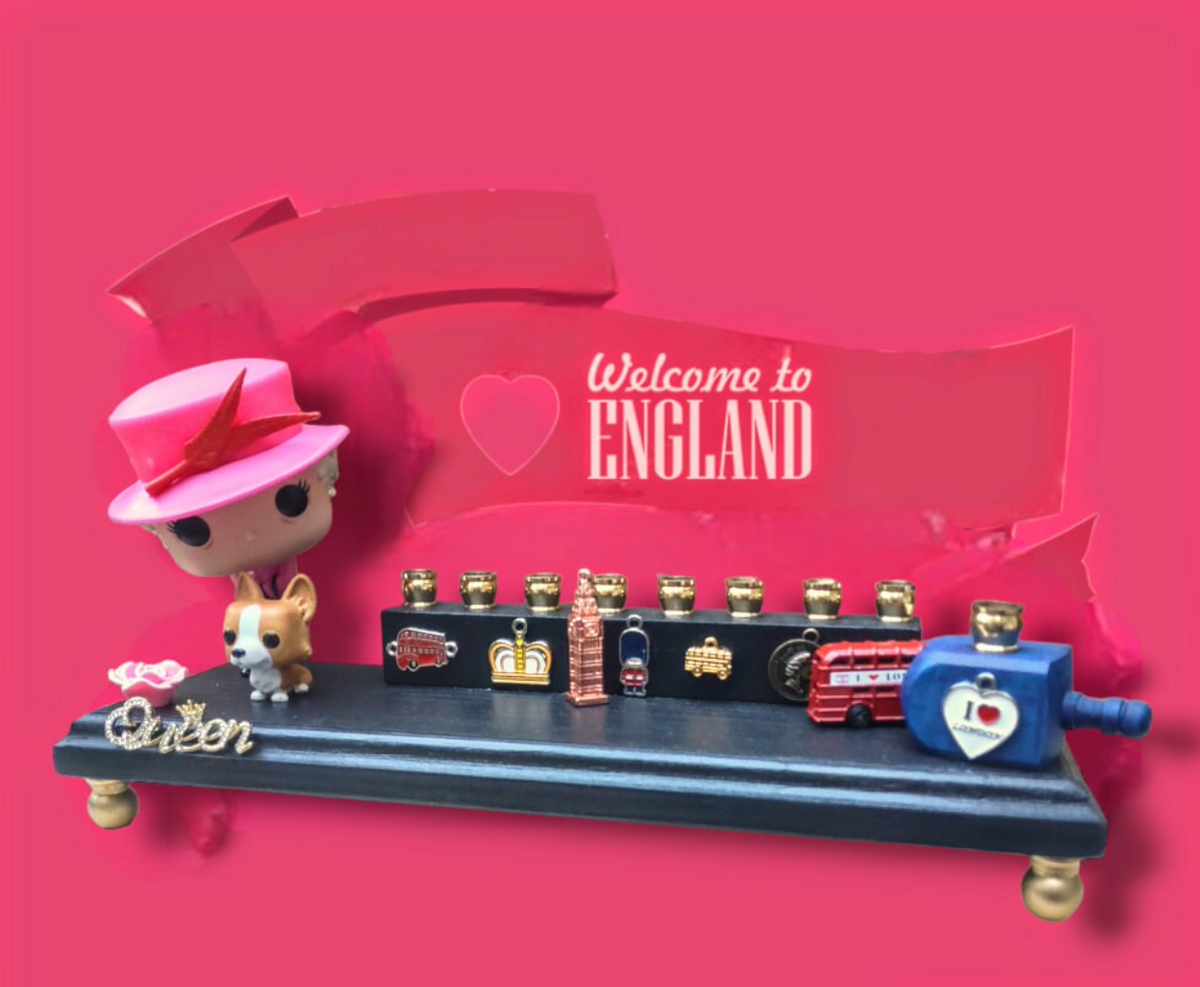 Queen of England Menorah