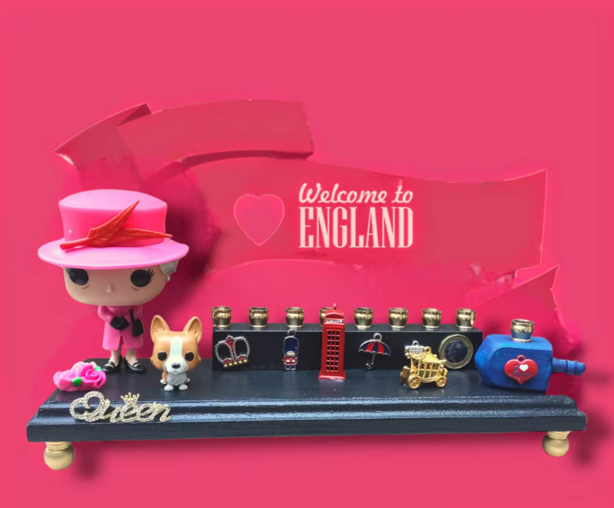Queen of England Menorah