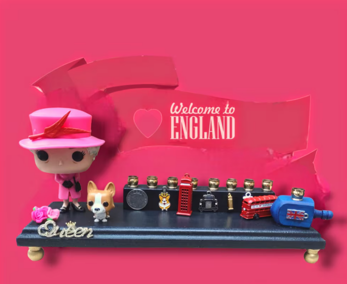 Queen of England Menorah