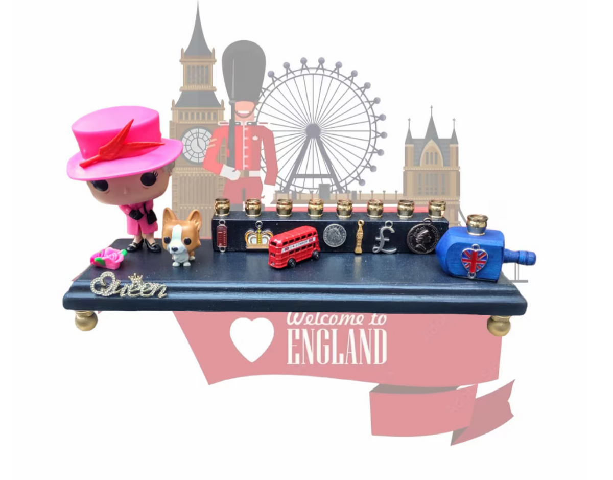 Queen of England Menorah