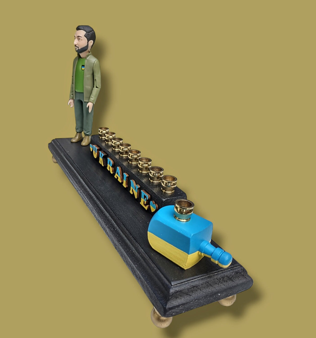 Stand with Ukraine Zelensky Menorah