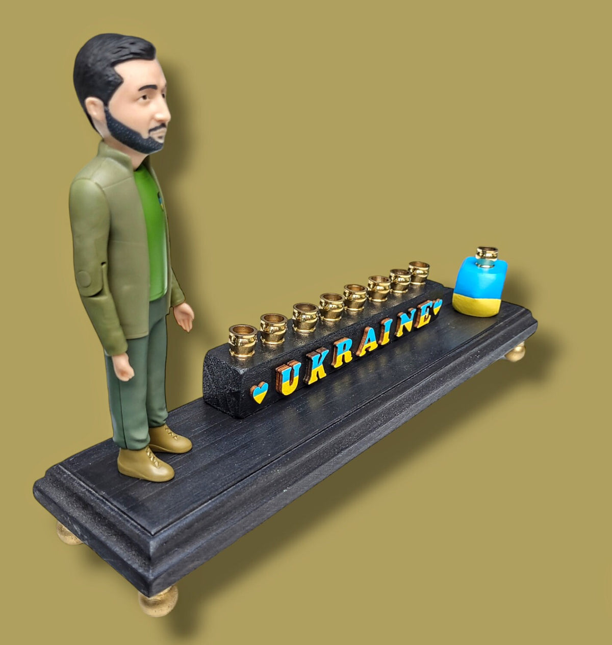Stand with Ukraine Zelensky Menorah