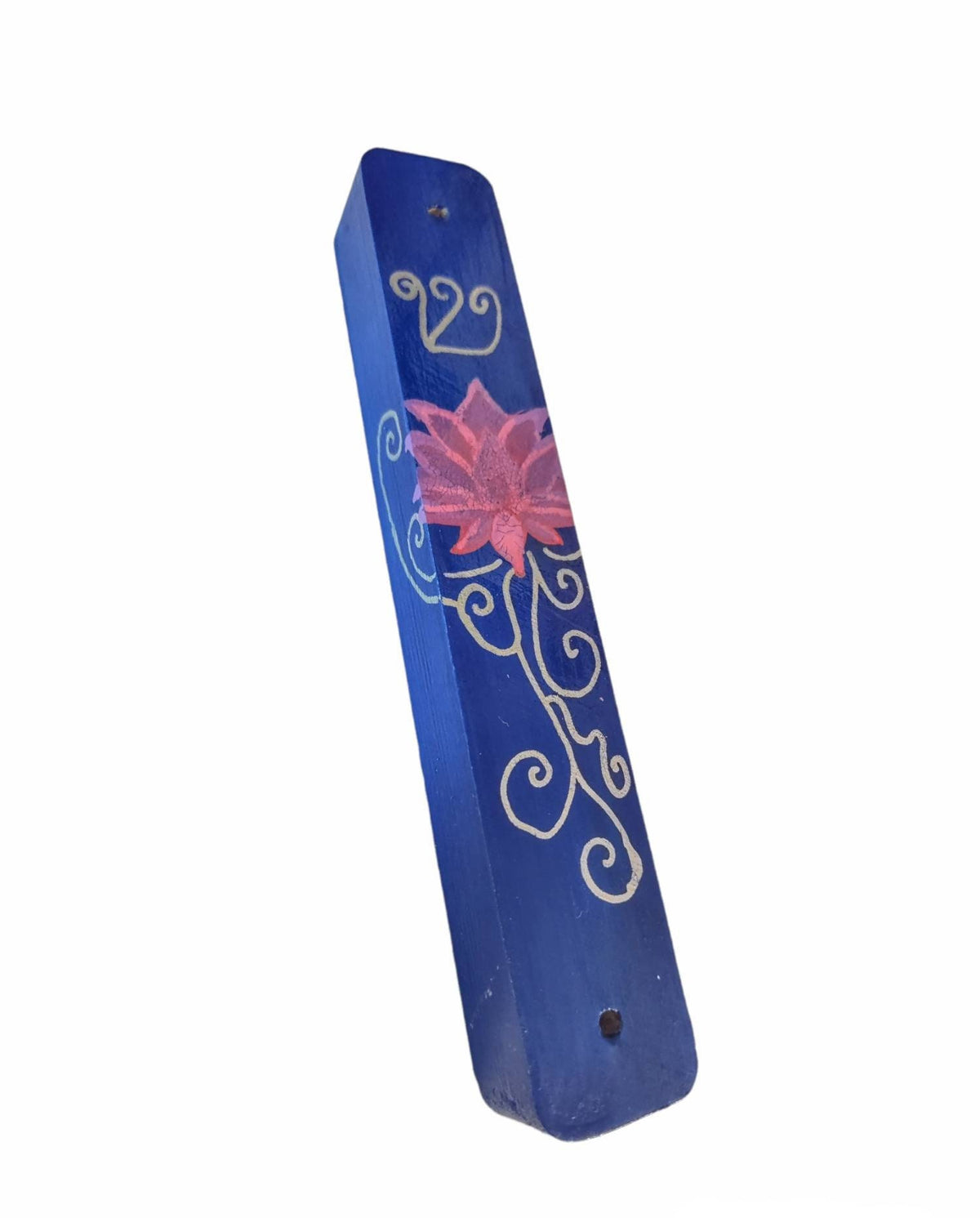 Hand-Painted Lotus Hamsa and Mezuzah – Jewish Housewarming Gift