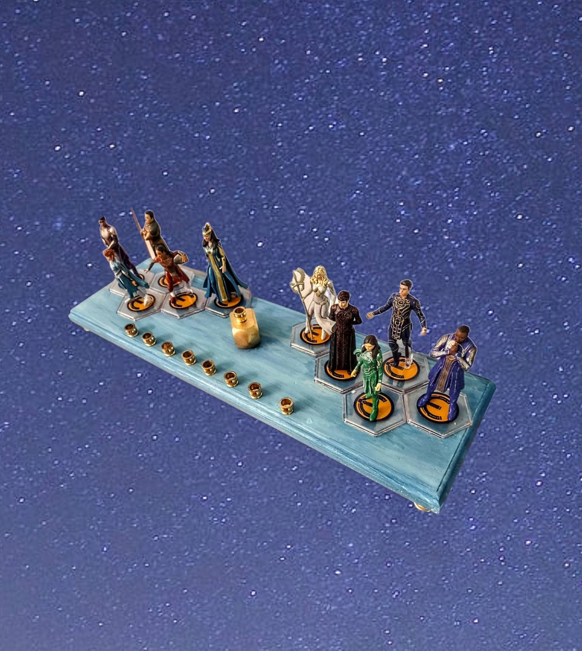 Eternals Collectors Menorah, Repurposed Superhero Figures