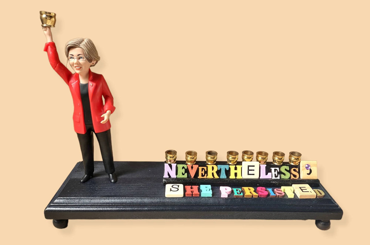 Nevertheless, She Persisted — Elizabeth Warren Menorah