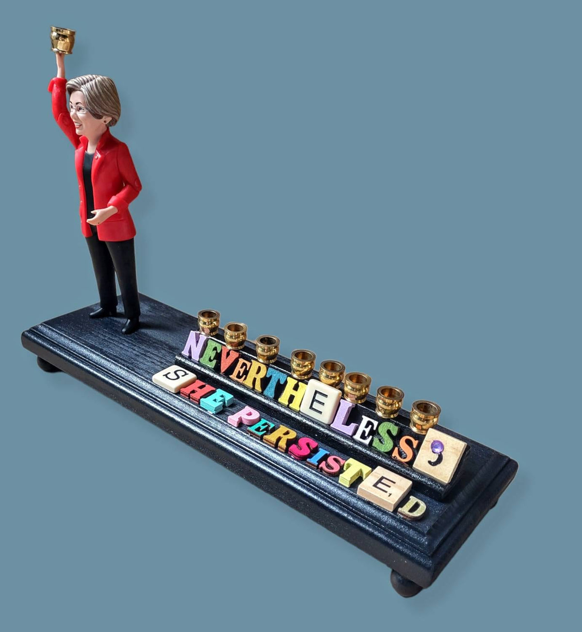 Nevertheless, She Persisted — Elizabeth Warren Menorah