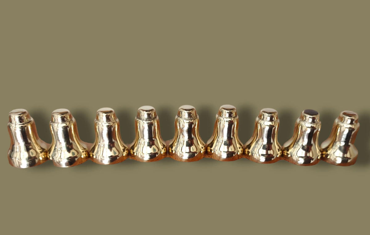 Menorah Candle Drip Cups Silver Gold Color