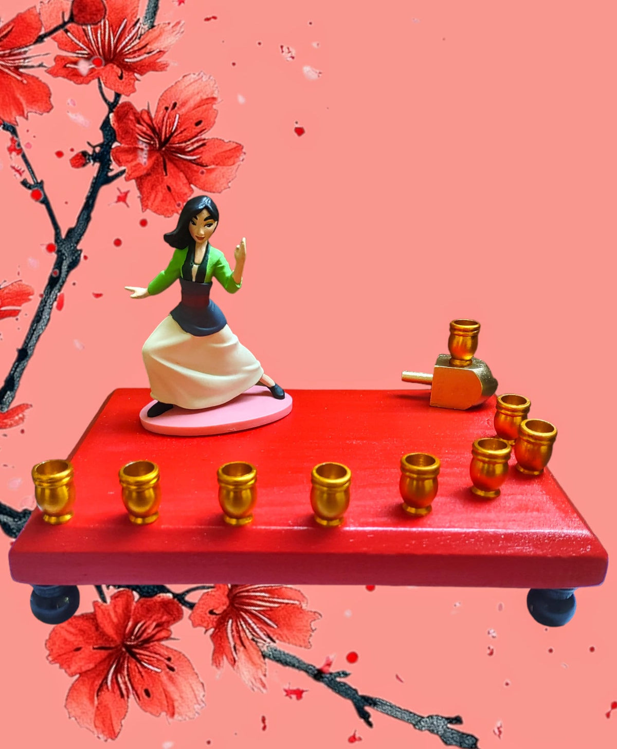 Princess Menorah Classic Disney Judaica Hannukah Mulan
