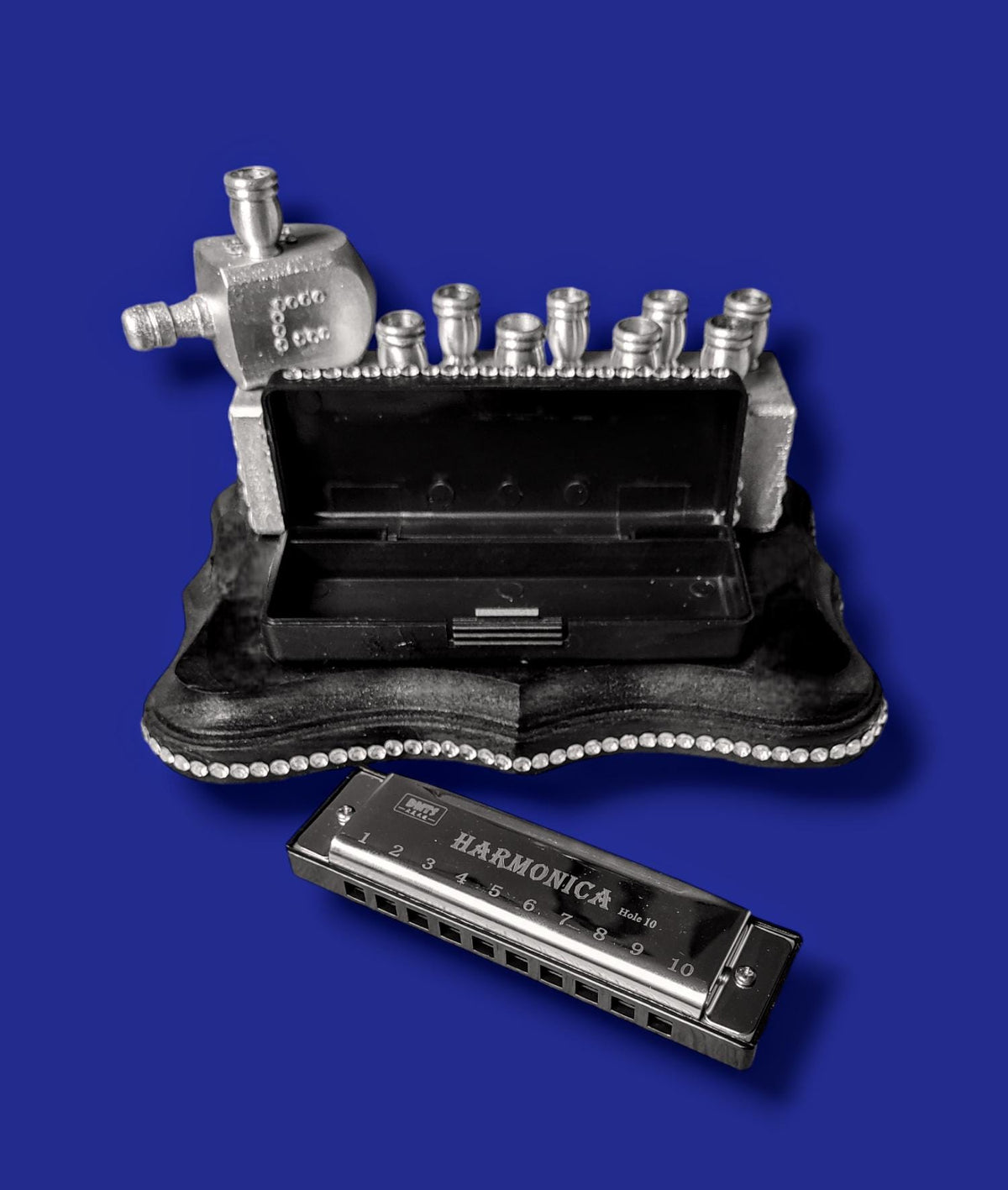 The Harmonikiah – Harmonica Hanukkah Menorah