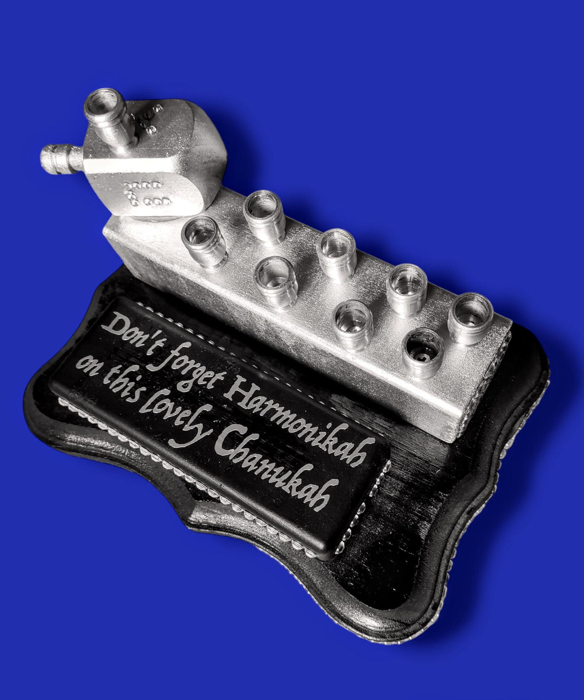 The Harmonikiah – Harmonica Hanukkah Menorah