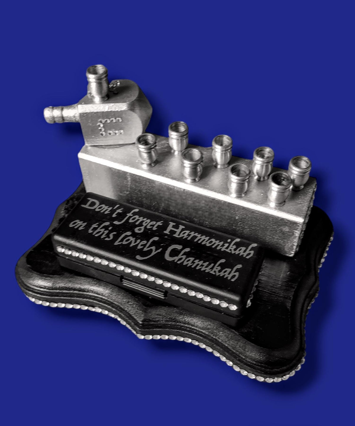 The Harmonikiah – Harmonica Hanukkah Menorah