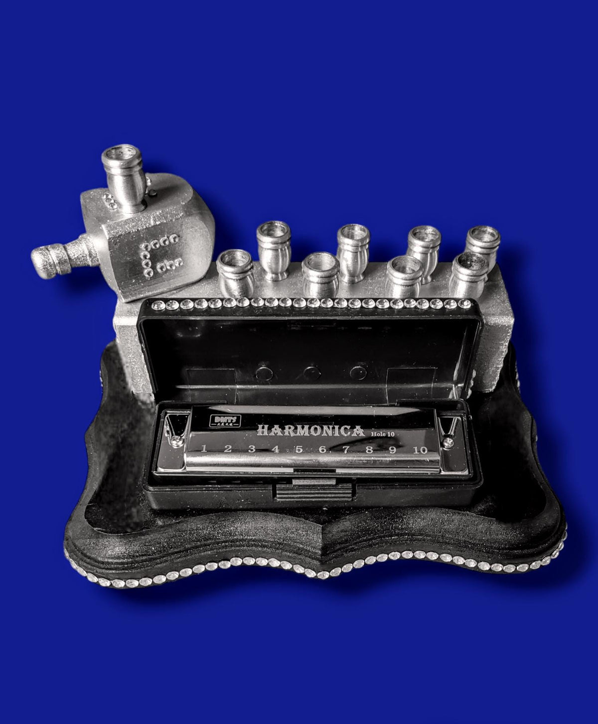 The Harmonikiah – Harmonica Hanukkah Menorah