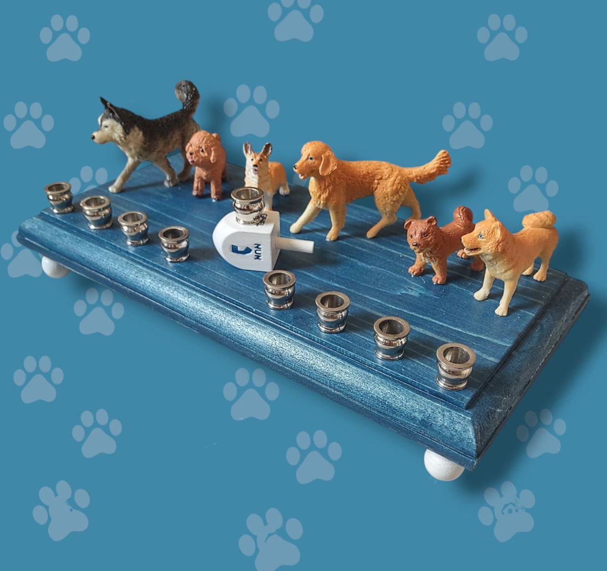 Dog Breed Menorah, Chanukah Paw-nukkah, Dog Lover Gift