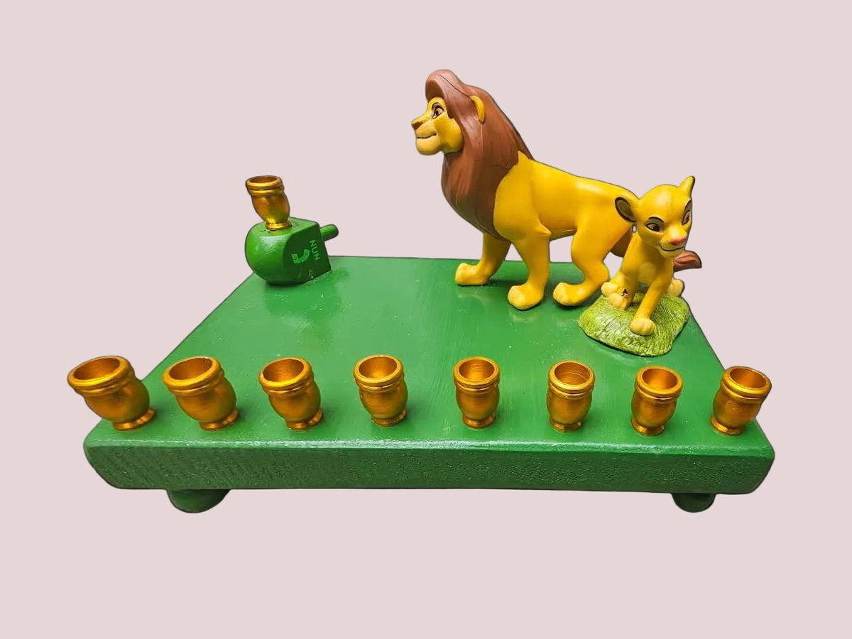 Lion King Simba & Mufasa Menorah