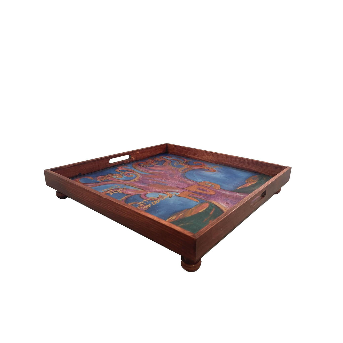 Hand-Painted Tree of Life Seder Plate: Passover Plate