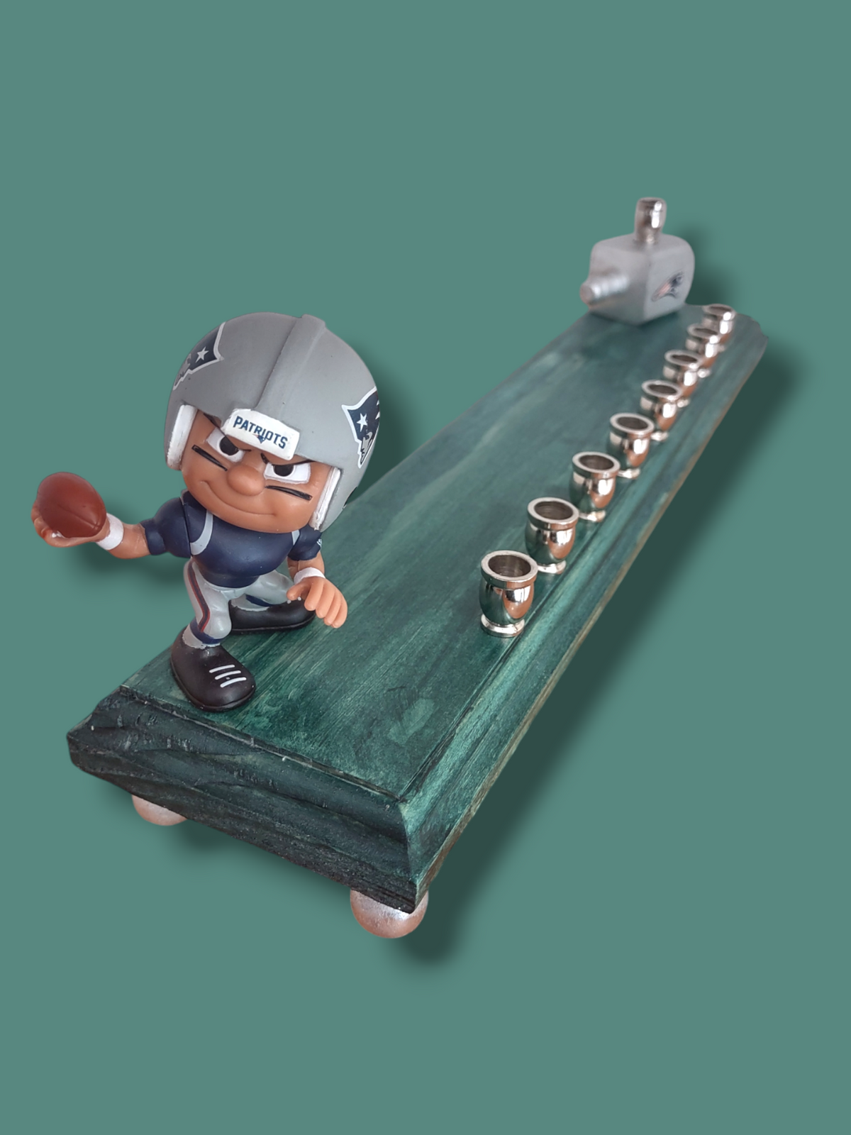 Collectors Edition Patriots Football Menorah