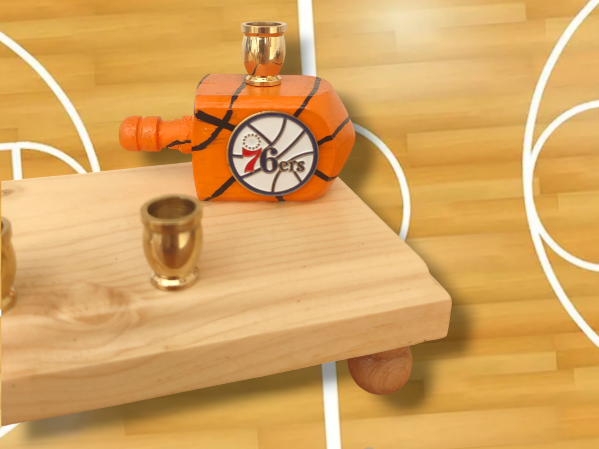 Collectors Edition Philadelphia 76'ers Basketball Themed Menorah