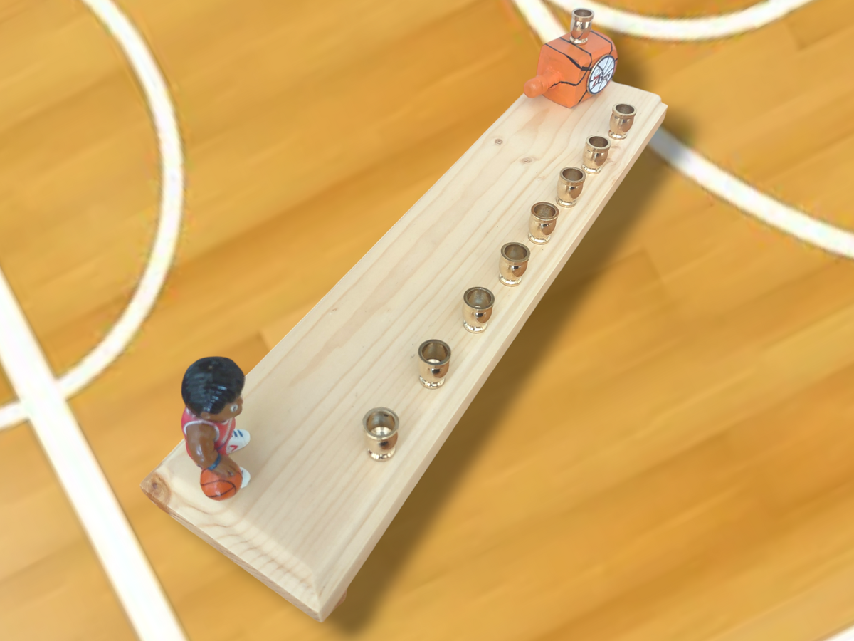 Collectors Edition Philadelphia 76'ers Basketball Themed Menorah