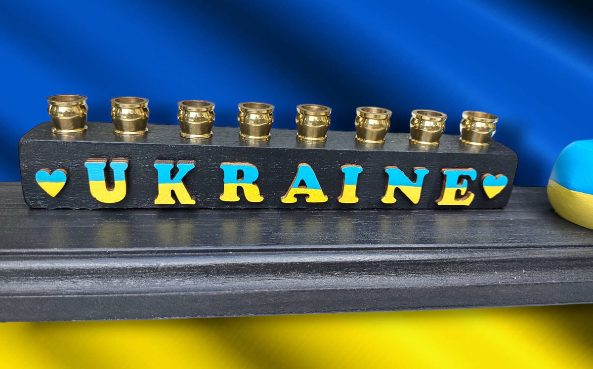 Stand with Ukraine Zelensky Menorah