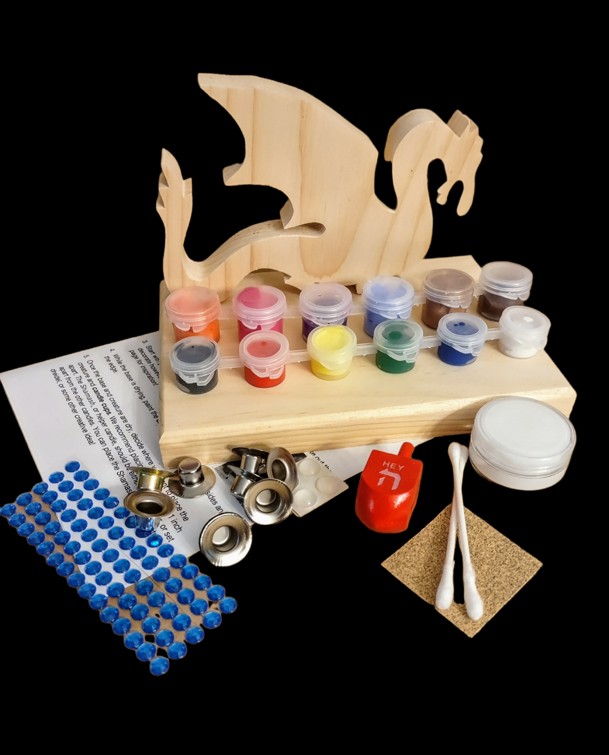 Make Your Own Dragon Menorah Kit!
