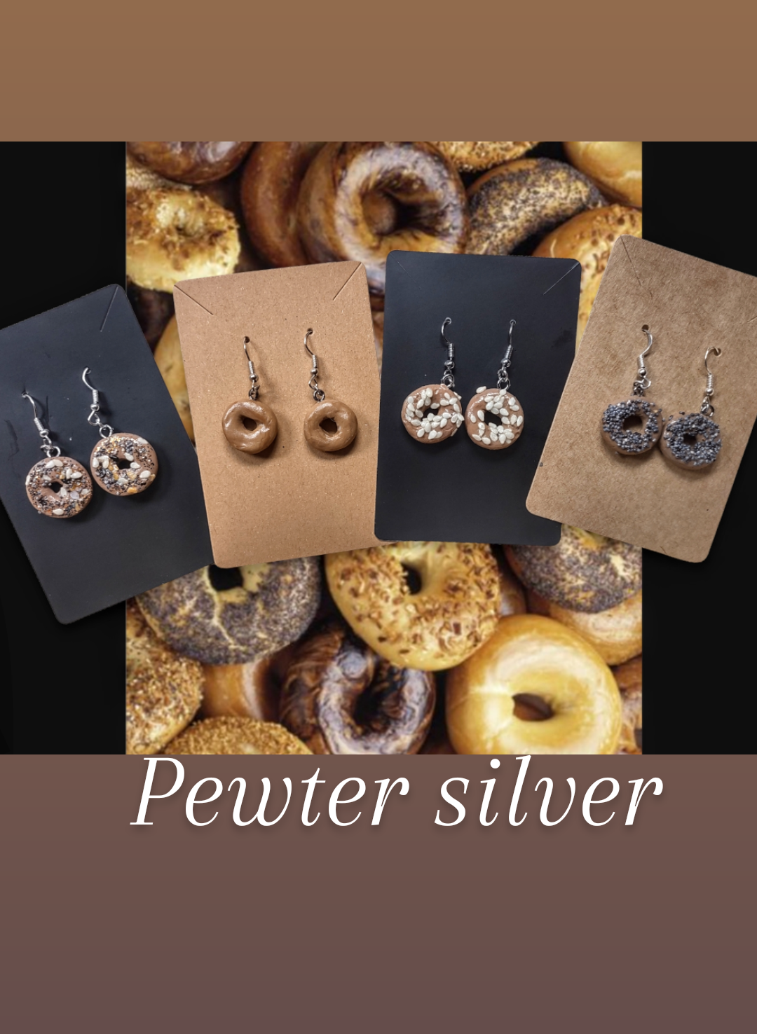 Mini Bagel Earrings