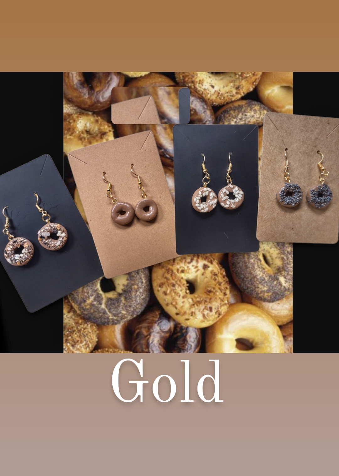 Mini Bagel Earrings