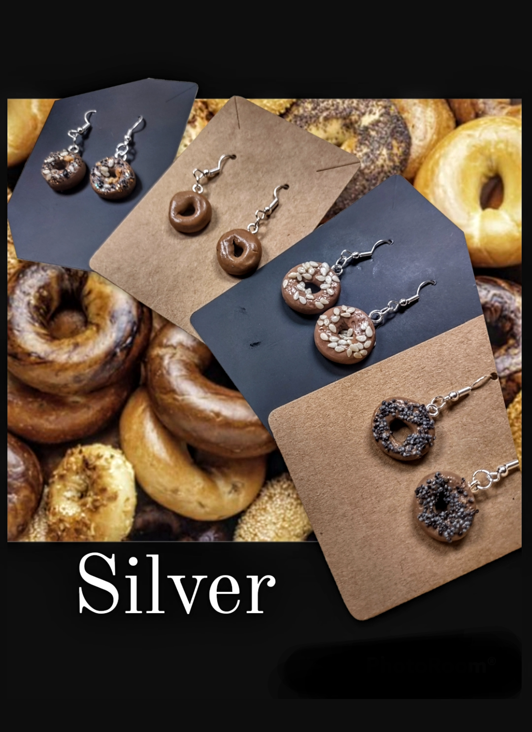 Mini Bagel Earrings