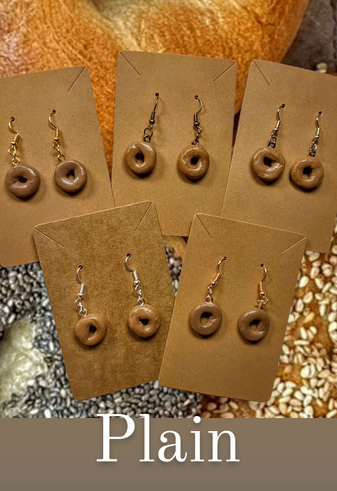 Mini Bagel Earrings