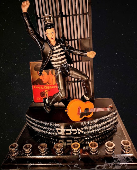 Elvis Presley "The King" Jailhouse Rock Collector Menorah