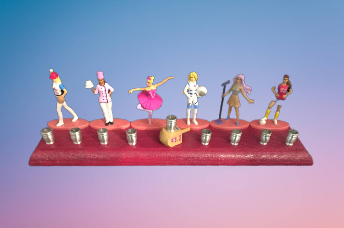 Classic and Nostalgic Barbie Menorah