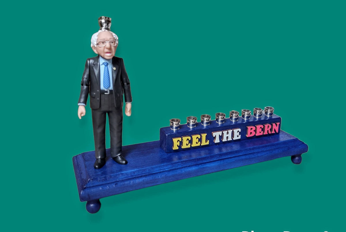 Feel the Bern Menorah
