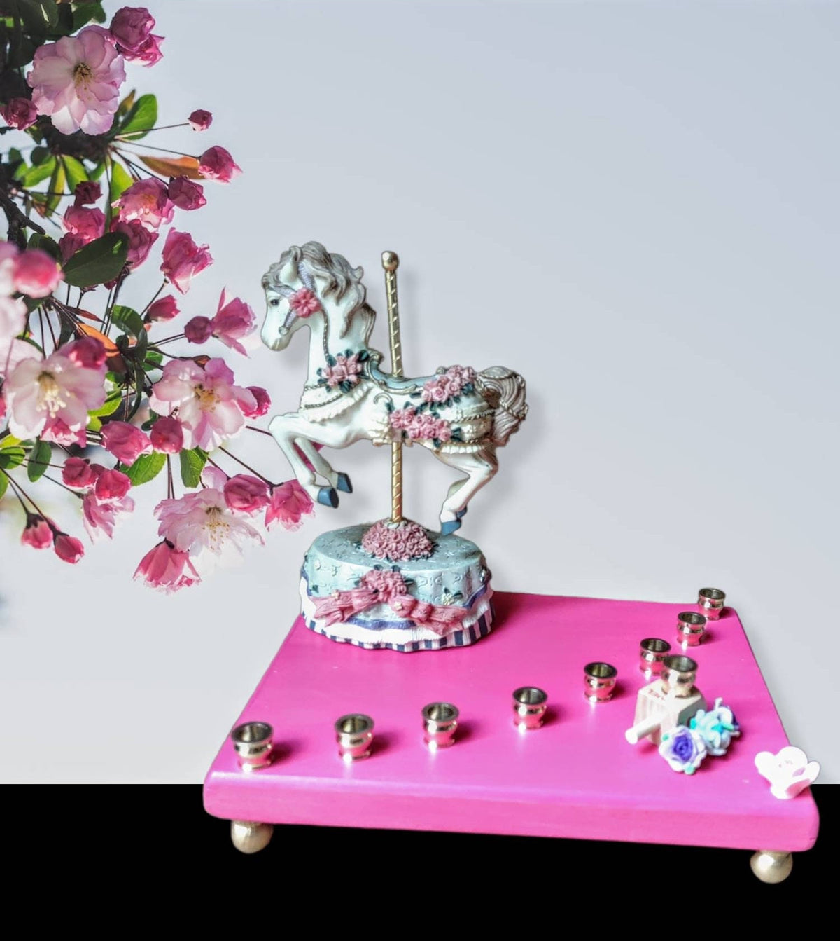Musical Carousel Horse Menorah